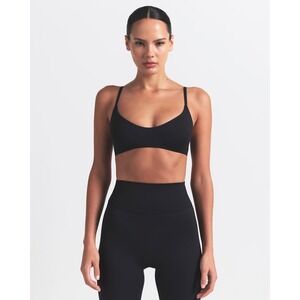 Nike SKIMS Matte Micro Scoop Bra Obsidian Small NWT MSRP $48